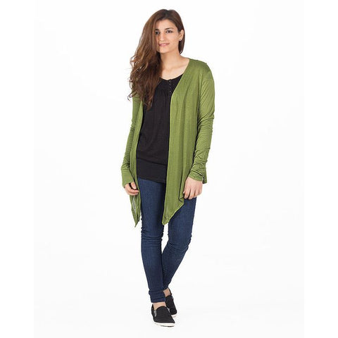 Ajmery Enterprise - Viscose Cocktail Shrug For Women - KTY-121 - Army Green