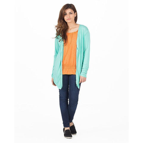 Ajmery Enterprise - Viscose Cocktail Shrug For Women - KTY-121 - Sea Green