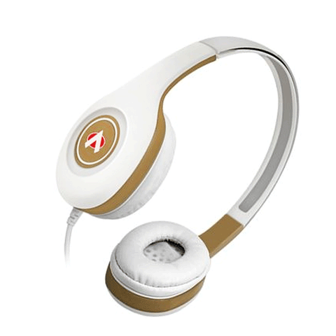Audionic - Street Music Series Headphone - DJ-107 - White and Gold