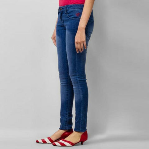 The Ajmery - Women's Slim Fit Jeans - Blue