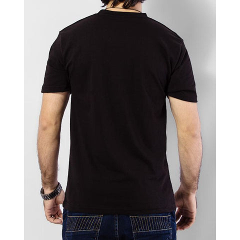 The Ajmery - Cotton T-Shirt - Black & Heather Grey