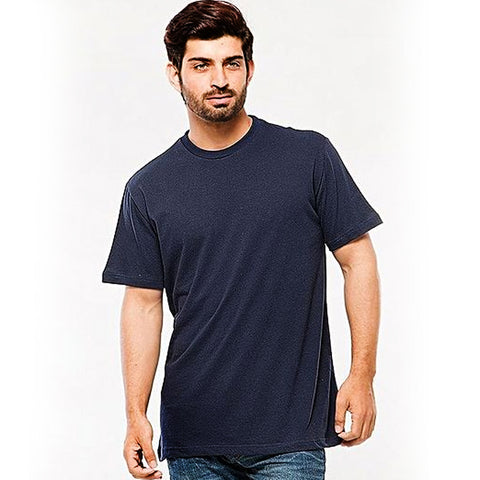 Cotton T-Shirt for Men - Navy Blue