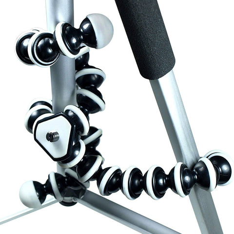 Pack Of 3 Gorilla Tripod In Different Sizes 6.5/9.5/10.3 Inches With Mobile Holder - Black