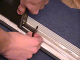 Using teflon sliding door roller replacement part