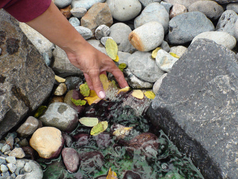 You can only clean a conventional pondless waterfall by hand.