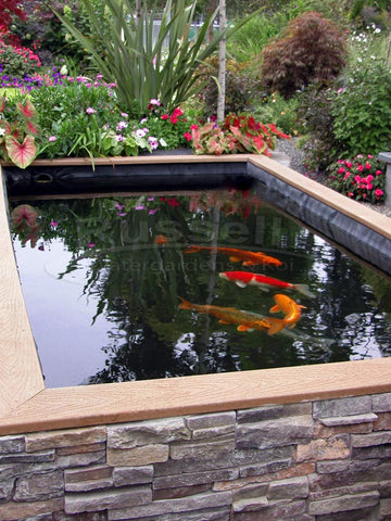 Koi ponds are items in the landscape, not part of the landscape like a water garden pond.