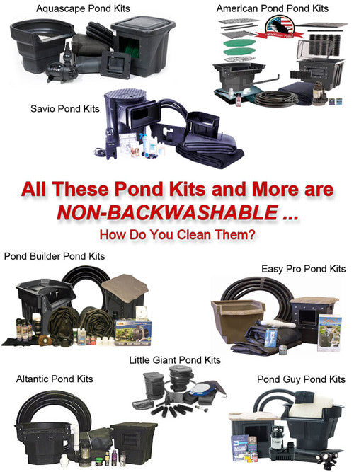 Aquascape pond kits are not easy to clean
