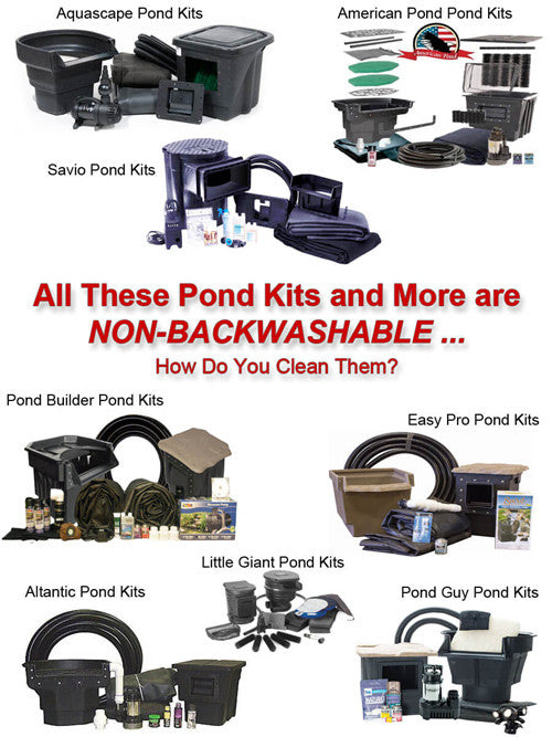 Typical pond kits are not easy to clean