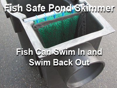 The Pelican HydroClean is a Fish Safe pond skimmer