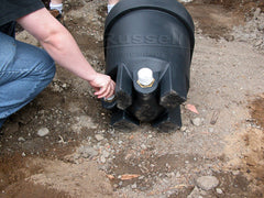 How to build a pond - repeat the process with the inlet's male pipe adaptor