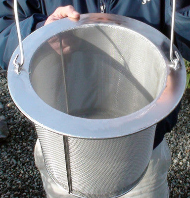 HydroSieve compact satellite pond skimmer stainless steel filter basket