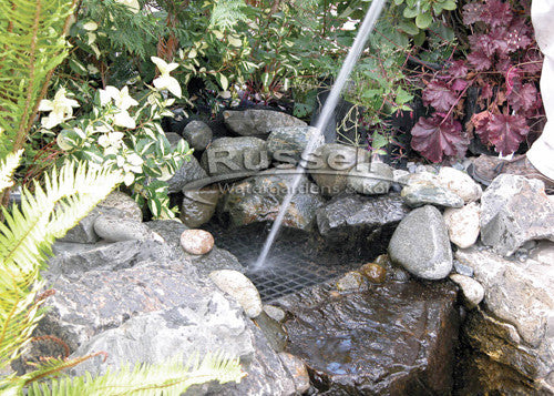 Manually backwashing the Dolphin Hydro Vortex™ waterfall filter included with the Ultimate large pondless waterfall kit