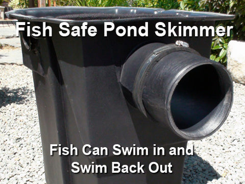 The HydroClean is a Fish Safe pond skimmer