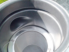 The HydroSieve-PF compact pond sieve features an inlet that creates a swirling water vortex