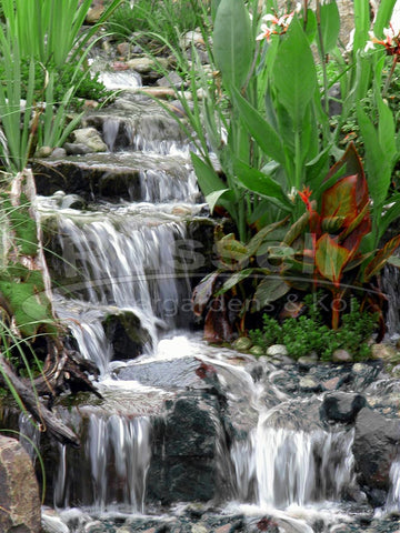 A Marlin Hydro Vortex™ medium waterfall filter lets you build beautiful and easy to maintain pondless waterfalls.