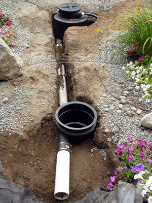 HydroChamber can be installed away from the pondless water feature