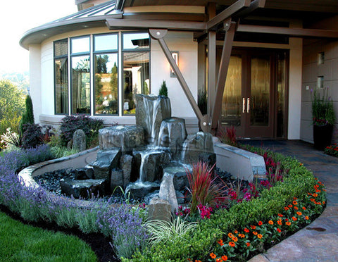 Ultimate pondless fountain rock columns