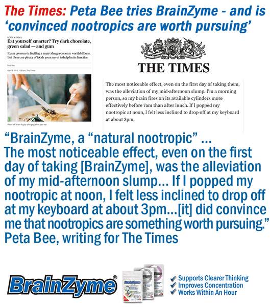 The Times Newspaper Reviews BrainZyme