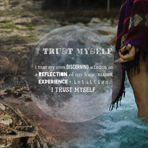 I Trust Myself meditation, Honey & Sage Co. 