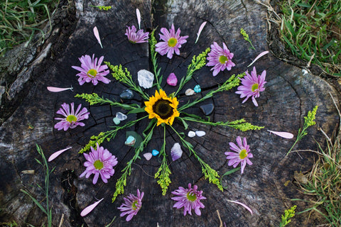 Self care retreat flower mandala