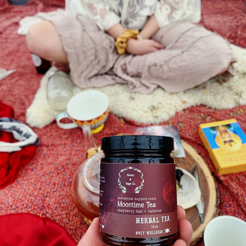 moon time, menstrual tea, menarche, red tent