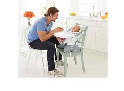 High Chair Fisher Price Spacesaver Geo Meadow Straps Easily