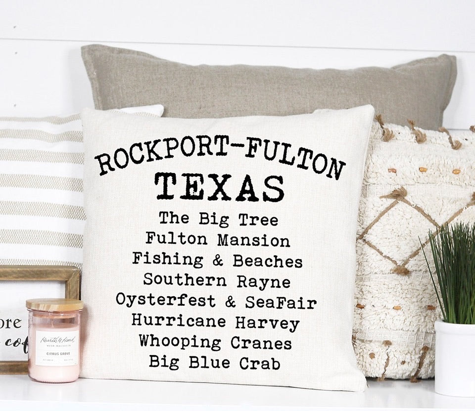 Town Pillow - Rockport Fulton