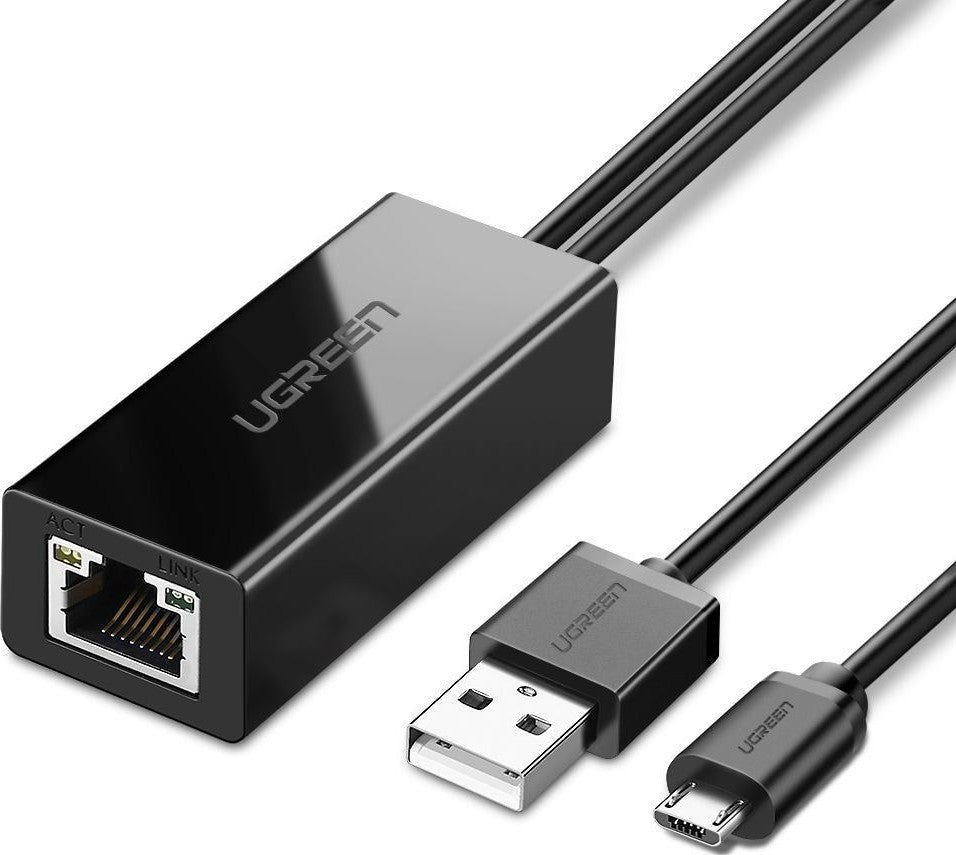 Melódico moneda Árbol genealógico UGREEN Micro USB 2.0 to RJ45 LAN Adapter with 100 Mbps Network Speed f – JG  Superstore
