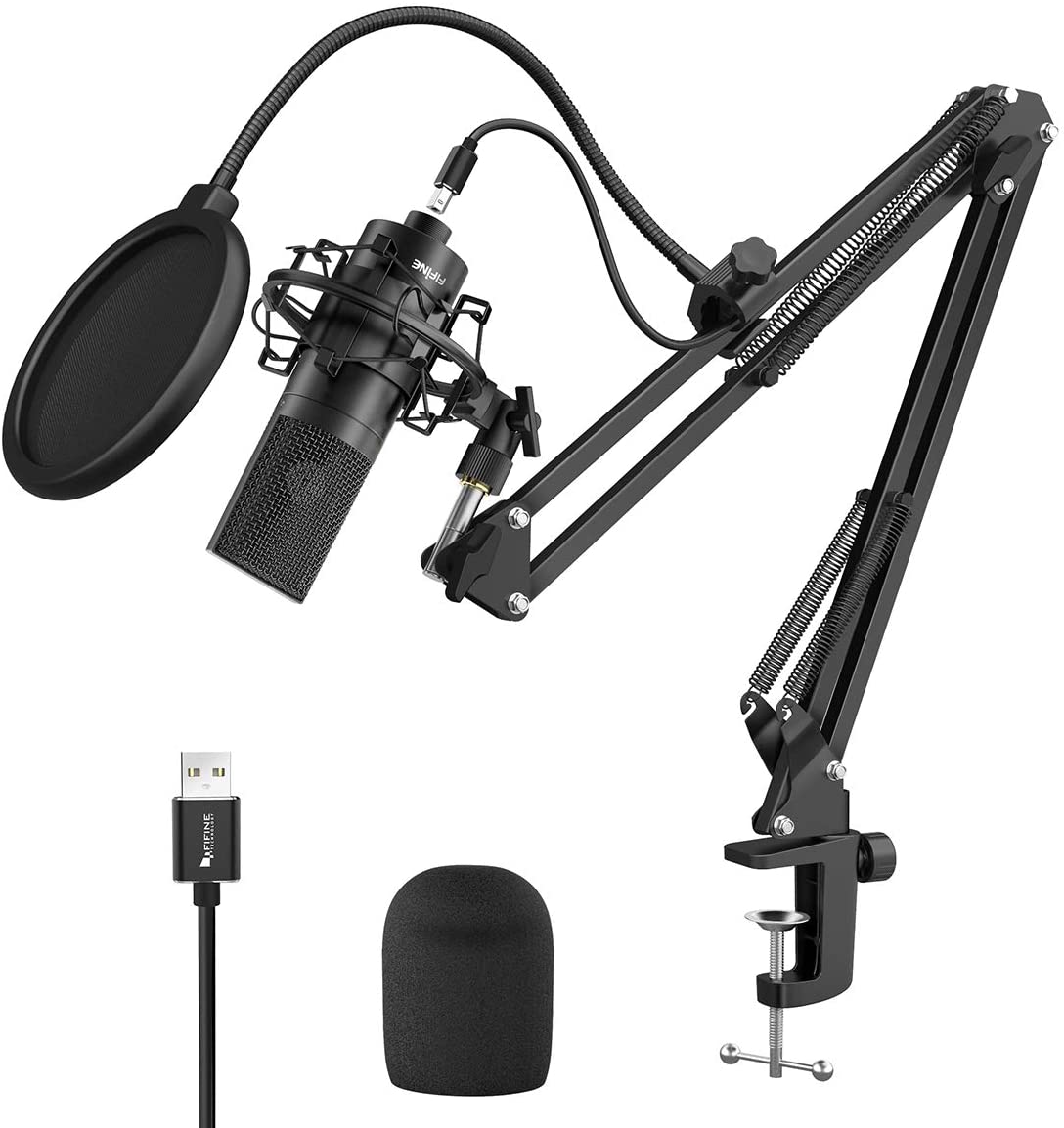 FIFINE K780 USB Streaming Microphone Condenser Studio Mic with Ar – JG Superstore