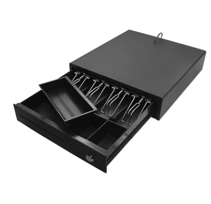 335D Four-Grid Three-Gear POS Cash Register Drawers Cashbox with Money Tray Z0B0 