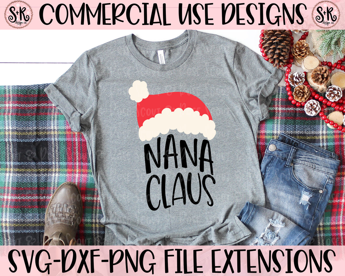 Download Nana Claus SVG DXF PNG (2019) - Scout and Rose Design Co