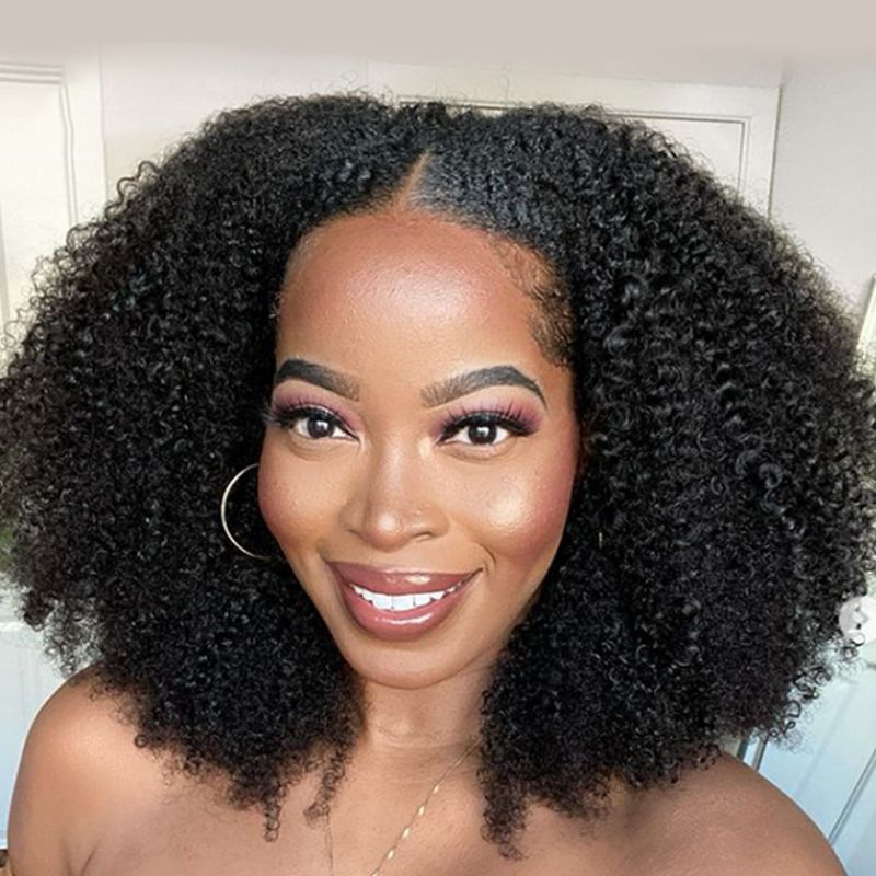 Sunber Afro Kinky Curly 13 By 4 Lace Front Wigs Lace Closure Wig Real