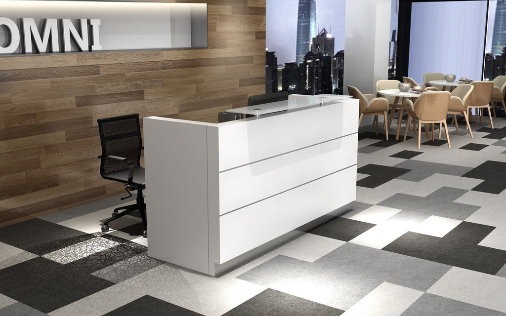 Reception Desk With Mobile Pedestal Omni Office Furniture Vancouver