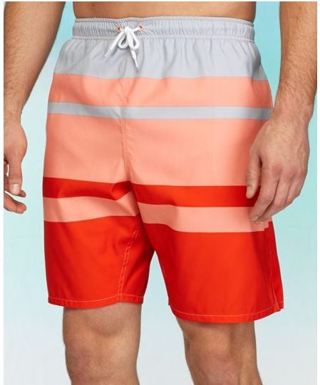 mens coral swim trunks