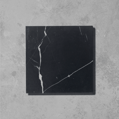Black veined honed marble Tiles – Marble