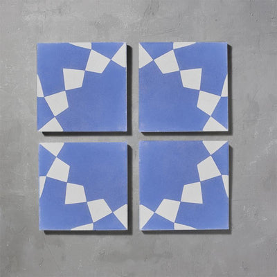 Formentera Azure Tile Tiles - Handmade