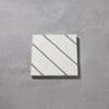 Green Pencil Salon Tile Tiles - Handmade