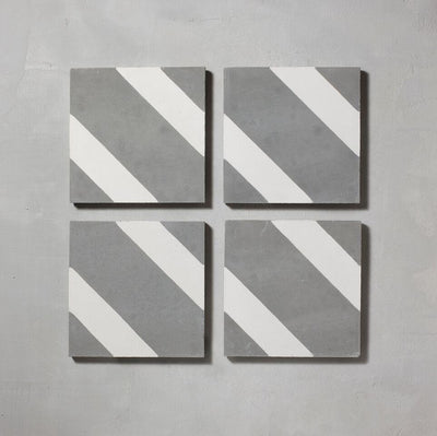 Inverse Grey Salon Tile Tiles - Handmade