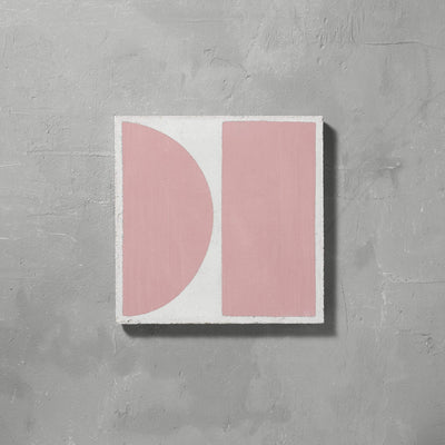 Pink Split Shift Two Tiles - Handmade