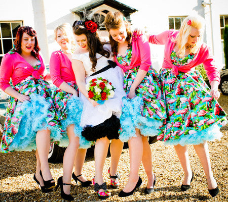 flamingo bridesmaid dresses