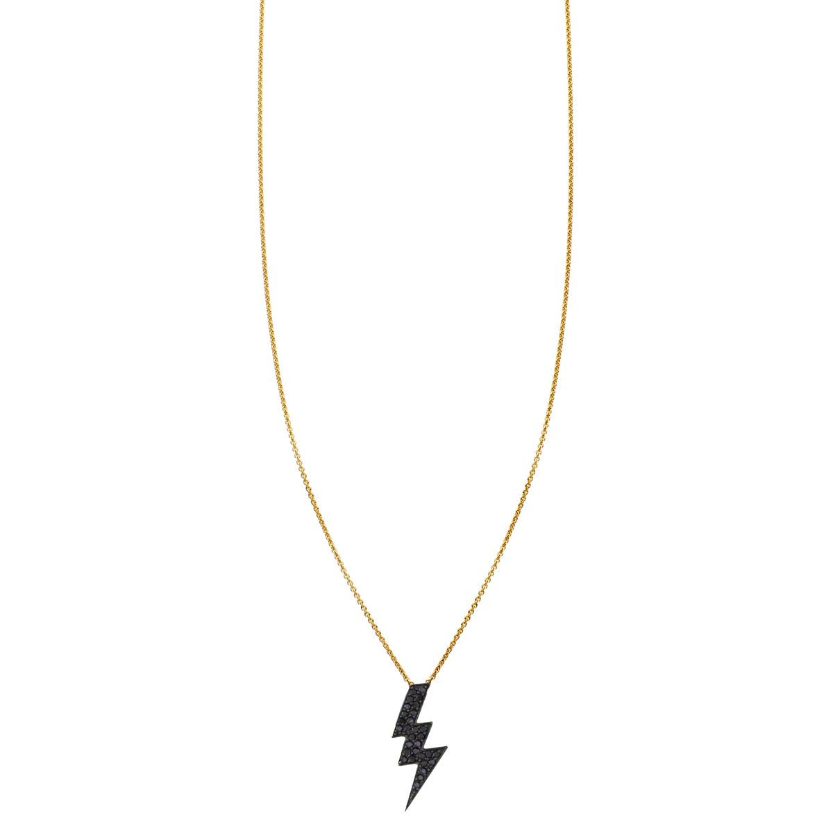 black lightning bolt necklace