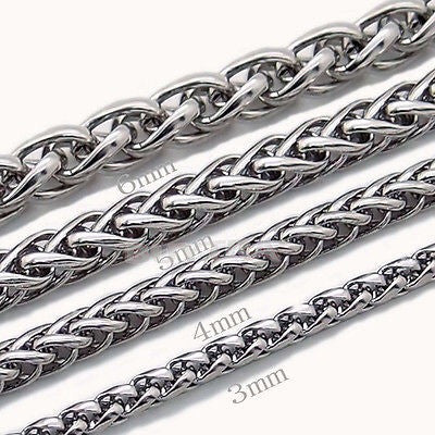 Stainless Steel Wheat Braided Link 