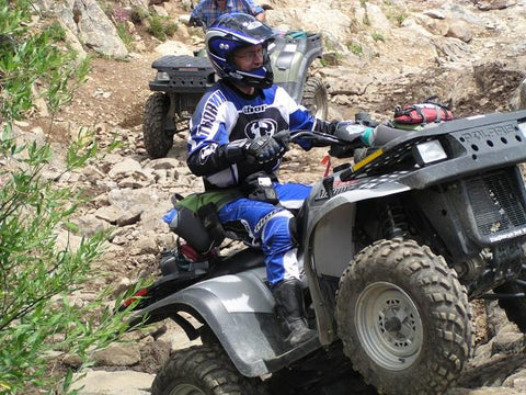 Donald on an ATV at Texas Creek CO