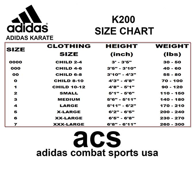 adidas jacket youth size chart