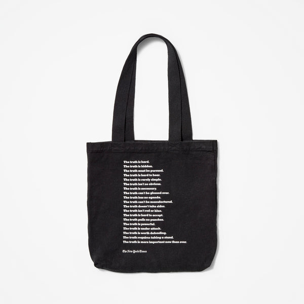 simple black tote bag