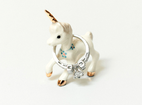 unicorn figurine vintage 