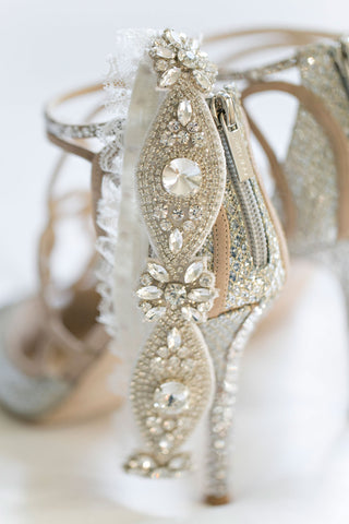 crystal jeweled wedding garter 