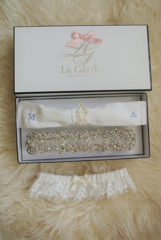 custom wedding garter 