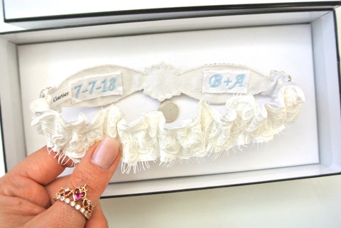 lace wedding garter 