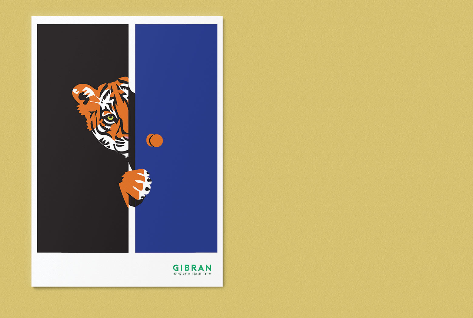 Tiger illustration by Gibran Hamdan